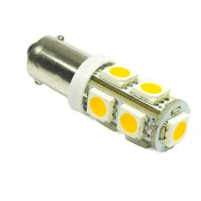 WW Auto LED žárovka BA9S 9 SMD 5050 Teplá bílá H6W