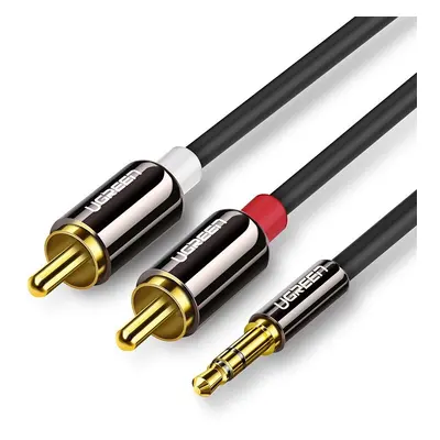 Ugreen audio kabel 3,5 mm mini jack - 2RCA 2 m černý (AV116 10584)