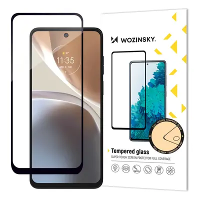 Wozinsky Full Glue Tvrzené sklo Motorola Moto G32 9H Celoplošné tvrzené sklo s černým rámečkem