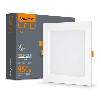 LED panel vestavný 12W 175x175mm CCD NEUTRÁLNÍ BÍLÁ