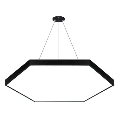 LPL-003 | Závěsné LED stropní svítidlo 120W | šestiúhelník plný | hliník | CCD nebliká | Φ120x6 