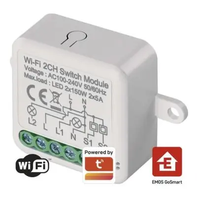 GoSmart modul spínací IP-2102SW, WiFi, 2-kanálový