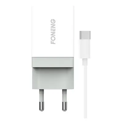 Foneng 1xUSB K210 síťová nabíječka + kabel USB C