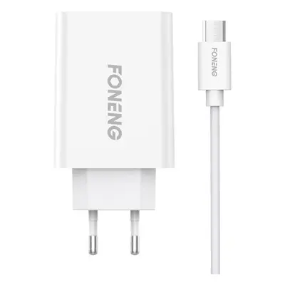 Foneng EU43 1x síťová nabíječka USB + kabel Micro USB