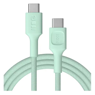 USB-C kabel 2m 100W Greencell PowerStream Rychlo Nabíjení PD Mint Green