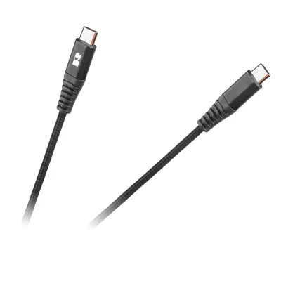 Kabel USB typ C - USB typ C REBEL 100 cm černý