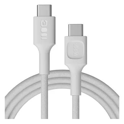 USB-C kabel 2m 100W Greencell PowerStream Rychlo Nabíjení PD Snow bílé