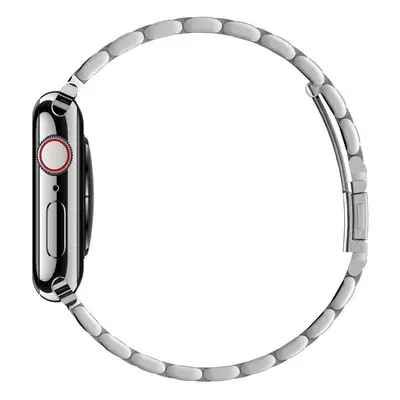 Spigen Modern Fit Band pro Apple Watch 4/5/6/7/8/9/SE/ Ultra (42/44/45/49 mm) - stříbrná