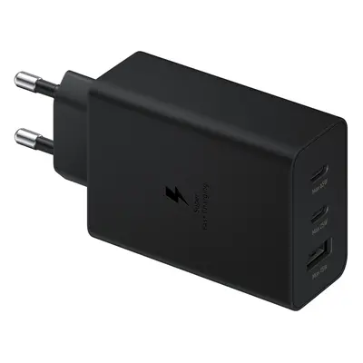 Síťová nabíječka Samsung 2x USB Type C / USB PPS, Power Delivery PD 65W, QC 3.0, AFC, FCP černá 