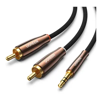 Ugreen audio kabel 3,5 mm mini jack (samec) - 2RCA (samec) 2m měď (AV170)