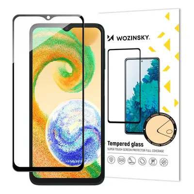 Wozinsky Full Glue Tvrzené sklo Samsung Galaxy A04s 9H Celoplošné tvrzené sklo s černým rámečkem