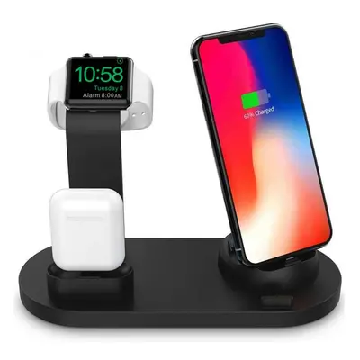 WD-03 | Dokovací stanice pro Apple iPhone Airpods Watch | 15W bezdrátová nabíječka | 3 konektory