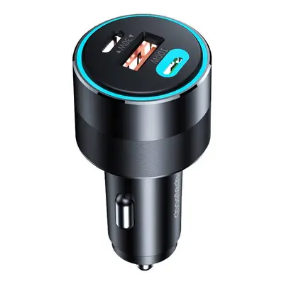 Choetech TC0011 130W 2x USB C 1x USB A nabíječka do auta (černá)