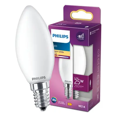 LED žárovka LED E14 B35 2,2W = 25W 250lm 2700K Teplá Filament PHILIPS