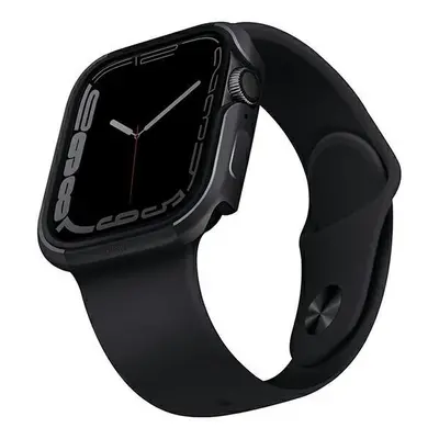 Pouzdro UNIQ Valencia pro Apple Watch Series 4/5/6/7/8/SE/SE2 45/44mm. grafit/grafit