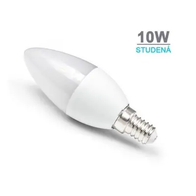 LED žárovka 10W 14xSMD2835 E14 C37 830lm Studená