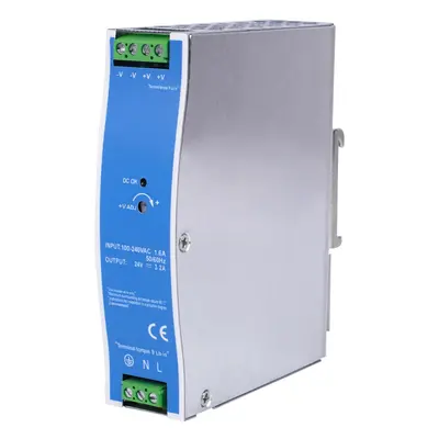 DIN RAIL Výkon Supply 75W 24V/3.125A