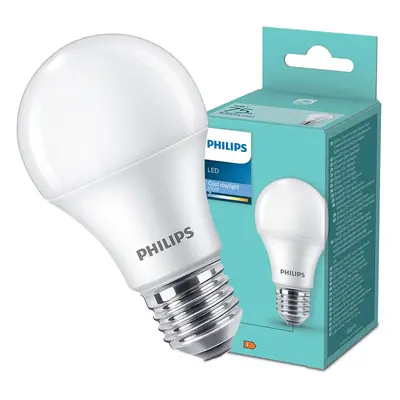 LED žárovka LED E27 A60 10W = 75W 1055lm 6500K Studená Mléčná PHILIPS