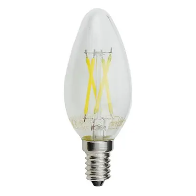 LED Filament Candle Žárovka C35 E14 Stmívatelná 4W Neutrální bílá