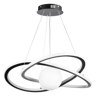 RLT-50CM-60W-B | LED závěsné svítidlo 60W | Stylová 3D měsíční lampa