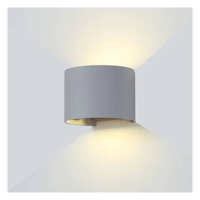 LED Wall Light Grey Body kruhové