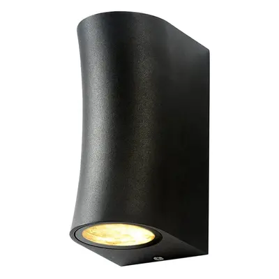 WALL LAMP ALUMINIUM černé BODY 2xGU10 SOCKET