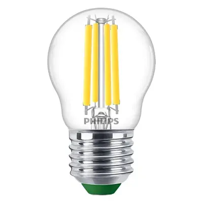 LED žárovka LED Kula E27 210.9lm/W P45 2.3W = 40W 485lm 4000K Neutrální Filament PHILIPS Ultra E