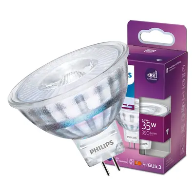 LED žárovka LED GU5.3 MR16 4,4W = 35W 390lm 4000K Neutrální 36° 12V PHILIPS