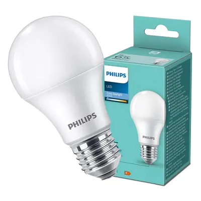 LED žárovka LED E27 A60 9W = 65W 950lm 6500K Studená Mléčná PHILIPS