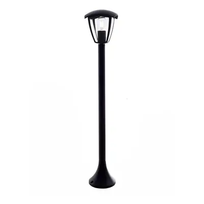 Zahradní svítidlo lampa 90cm Matný Černá 1xE27