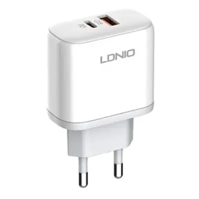 LDNIO A2526C USB, USB-C 45W síťová nabíječka + kabel USB-C - USB-C