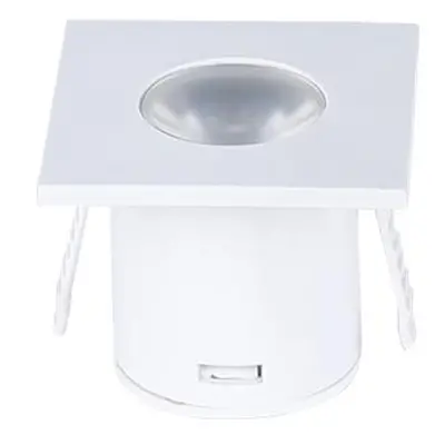 LED Cabinet Light - 1W čtvercové - bílé Body