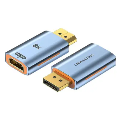 Adaptér HDMI samice - Display Port samec Vention HFMH0 8K (modrý)