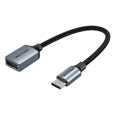 Kabel USB-C 2.0 samec na USB samice OTG Vention CCWHB 0,15 m, 2A, šedý