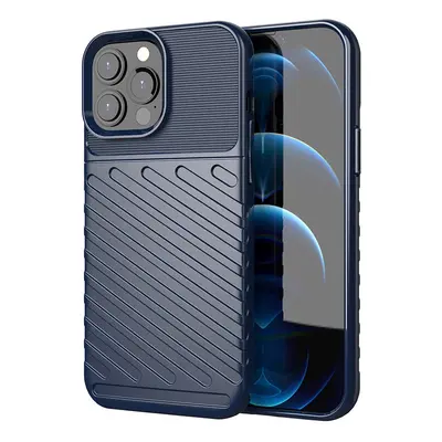 Thunder Case flexibilní pancéřový kryt iPhone 13 Pro Max modrý