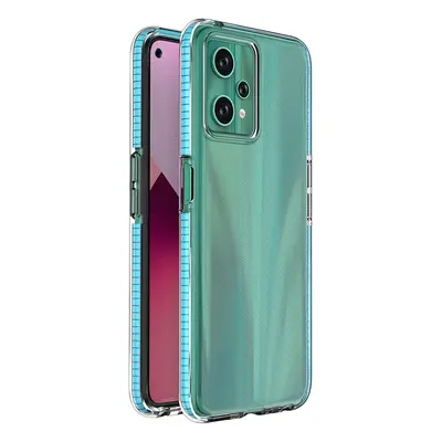 Spring Case Silikonové pouzdro Realme 9 Pro s rámečkem světle modré