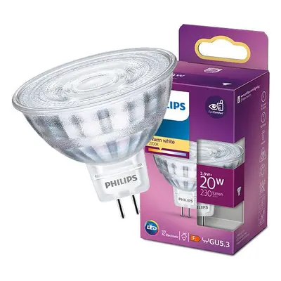 LED žárovka LED MR16 2,9W = 20W 230lm 2700K Teplá 36° 12V PHILIPS