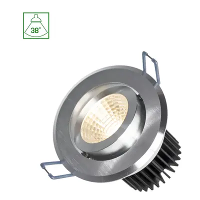 FIALE II 6W COB 38DEG 230V Neutrální bílá LED SPOT BRUSHED Hliník RING