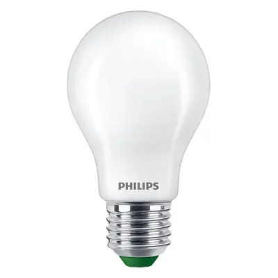 LED žárovka E27 A60 4W = 60W 840lm 4000K Neutrální Filament Mléčná PHILIPS Ultra Efficient