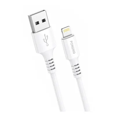 Kabel USB na Lightning Foneng X85 iPhone 3A Quick Charge, 1 m (bílý)