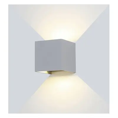 LED Wall Light Grey Body čtvercové