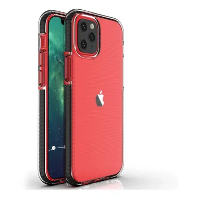 Gelové pouzdro Spring Case s barevným rámečkem pro iPhone 13 Pro Max černé