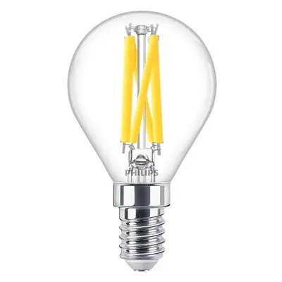 LED žárovka Koule E14 P45 5.9W = 60W 806lm 2700 Teplá Filament PHILIPS Stmívatelná