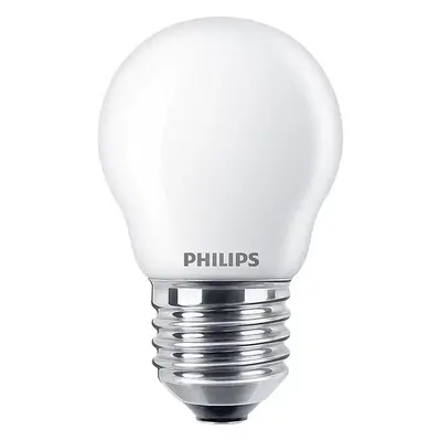 LED žárovka Koule E27 P45 6.5W = 60W 806lm 2700K Teplá Filament Mléčná PHILIPS