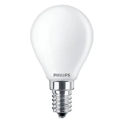 LED žárovka Koule E14 P45 6.5W = 60W 806lm 2700K Teplá Filament Mleczna PHILIPS