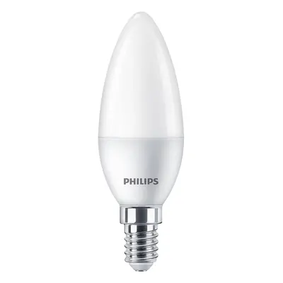 4PAK LED žárovka LED E14 B35 4,9W = 40W 470lm 4000K Neutrální Mléčná PHILIPS