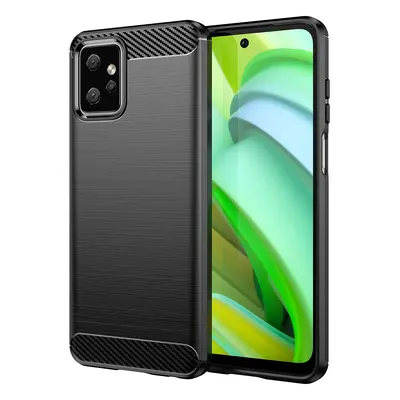 Karbonové pouzdro pro Motorola Moto G Power 2023 flexibilní silikonové karbonové pouzdro černé