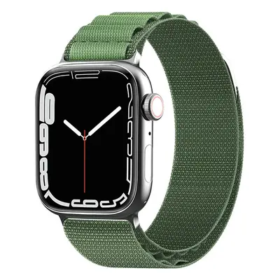 Ocelový řemínek s přezkou Alpine pro Apple Watch 42/44/45/49 mm - zelený