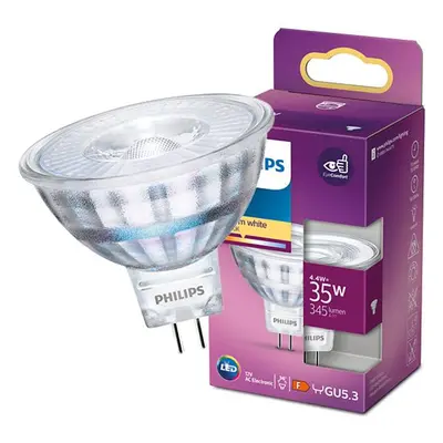 LED žárovka LED GU5.3 MR16 4,4W = 35W 345lm 2700K Teplá 36° 12V PHILIPS