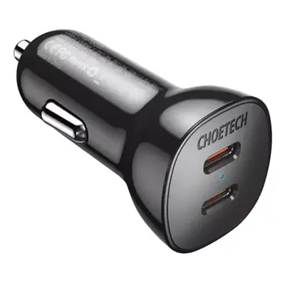 Choetech TC0008 40W 2x USB-C nabíječka do auta